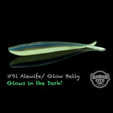 Alewife Glow Belly Lunker City Fin-S Fish 4" Minnow