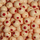 TroutBeads Blood Dot Eggs - Cream