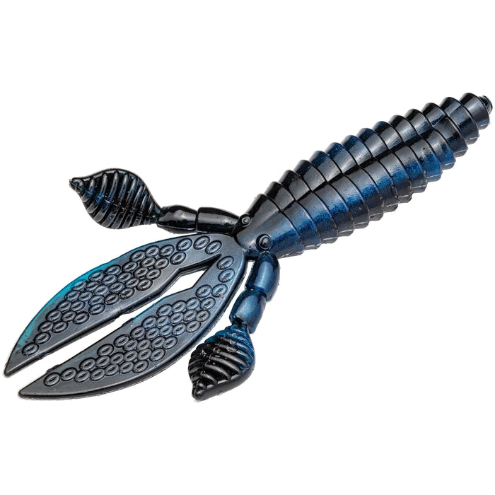 Black Blue Swirl Strike King KVD Perfect Plastics Rodent Creature Bait