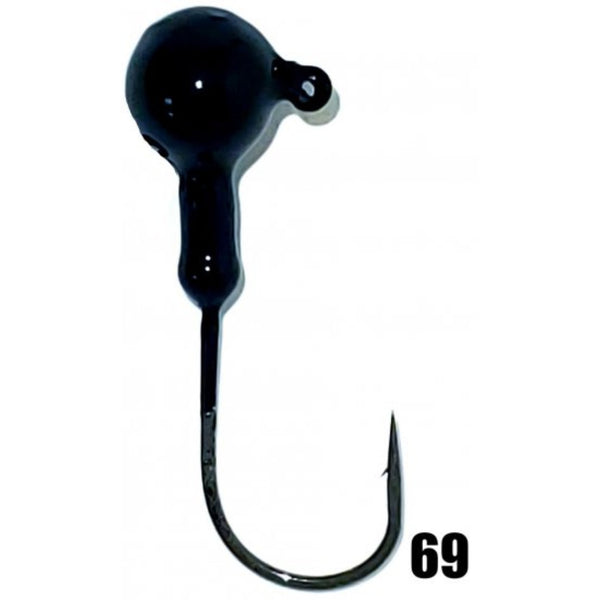 Jig-A-Jo Round Round Head Jigs - 90 Degree Eye – Natural Sports - The  Fishing Store
