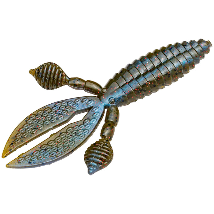 Blue Craw red Flake Strike King KVD Perfect Plastics Rodent Creature Bait