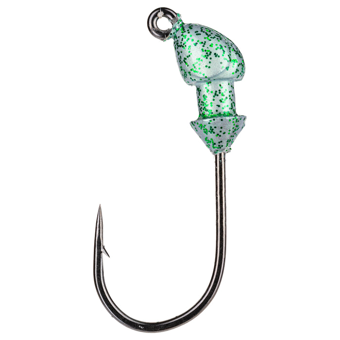 1/8 oz Green Glimmer Strike King Baby Squadron Swimbait Head