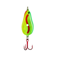 Chartreuse Bloodline Lindy Glow Ice Fishing Spoon