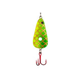 Chartreuse Scale Lindy Glow Ice Fishing Spoon