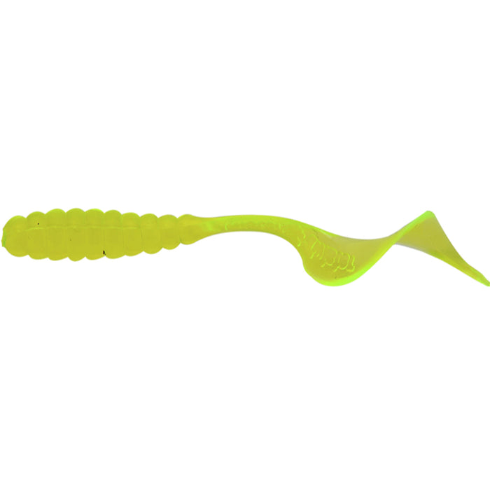 Chartreuse Mister Twister 4" & 6" Twister Grub
