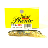 Clear Gold Phenix Salty Tube 2.25"