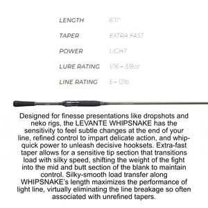 Megabass Levante Whipsnake Spinning Rods