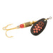 Fluorescent Red Mepps Black Fury Dressed Spinner