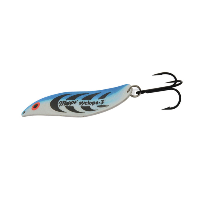 Glow Blue Silver Back Mepps Syclops Spoons