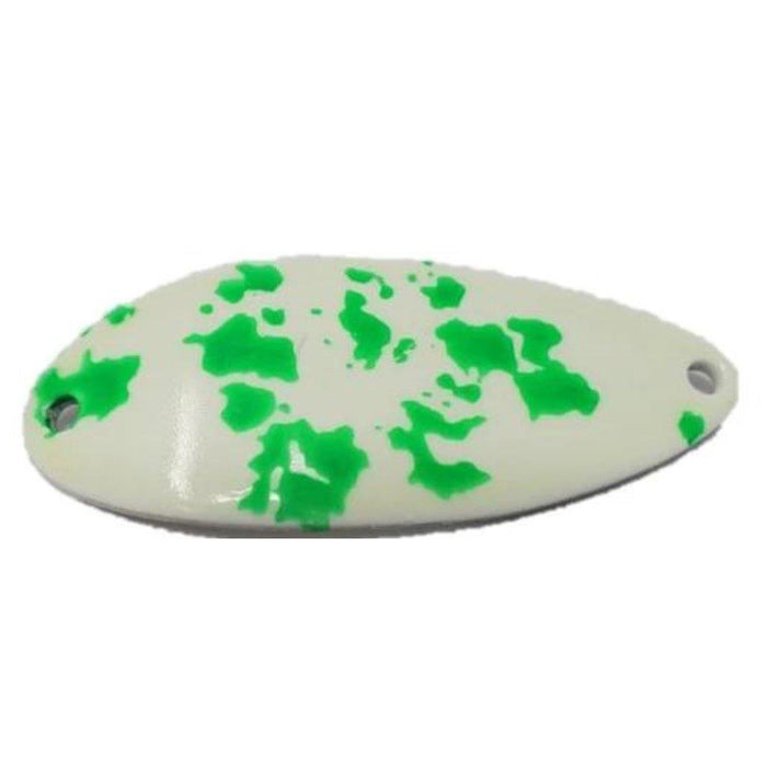 Acme Little Cleo Glow Casting Spoon - Glow Green Splatter