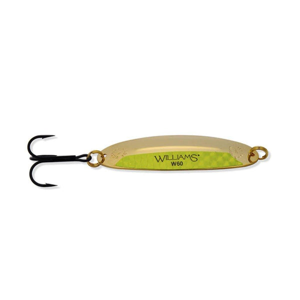 Gold Chartreuse Williams Wabler Gold Accent Casting Spoons