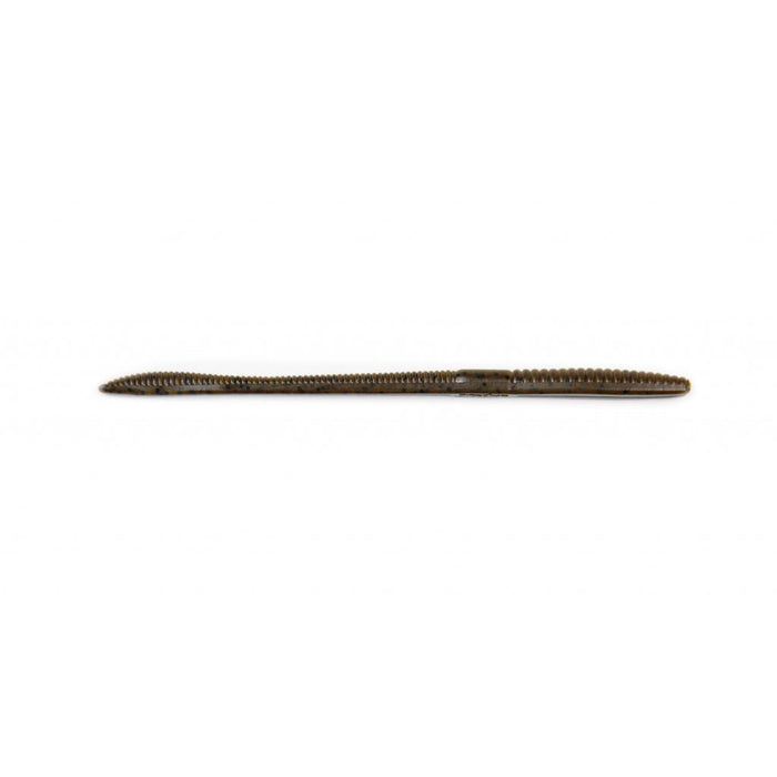 Green Pumpkin Black Flake X Zone Deception Worm (15 Pack)