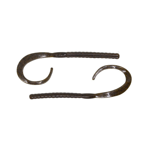Green Pumpkin Black X Zone Blitz Worm (8 Pack)