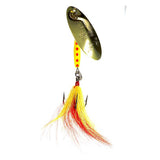 Gold Yellow Panther Martin Large Bucktail Fishing Spinners