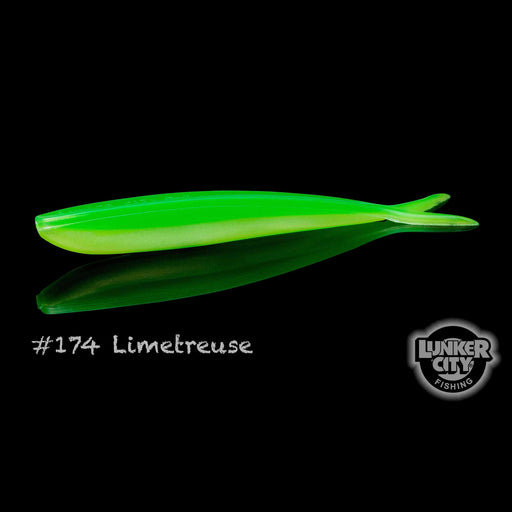 Limetreuse Lunker City Fin-S Fish 4" Minnow