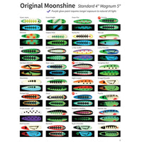 Moonshine Trolling Spoon Raspberry Carbon; 4 in.