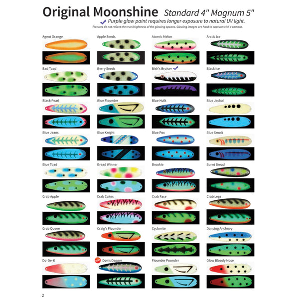 Moonshine Original Glow Trolling Spoon – Natural Sports - The