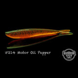Motor Oil Pepper Lunker City Fin-S Fish 4" Minnow