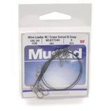 Mustad Nylon-Coated Wire Leader with Crane Swivel & Snap