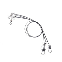 Mustad Nylon-Coated Wire Leader with Crane Swivel & Snap