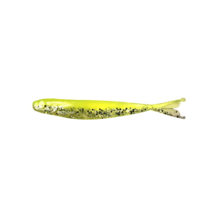 Lime Ricky Grumpy Baits Minn-Fin 4" Soft Minnow