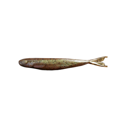 Pearly Olive Grumpy Baits Minn-Fin 4" Soft Minnow