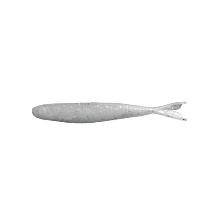 Snowy Crackle Grumpy Baits Minn-Fin 4" Soft Minnow
