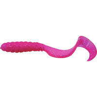 Neon Pink Mister Twister 3" Meeny Original Curly Tail Grub