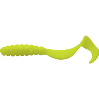 Opaque Chartreuse Mister Twister 4" & 6" Twister Grub