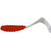 Opaque Red White Tail Mister Twister 4" & 6" Twister Grub