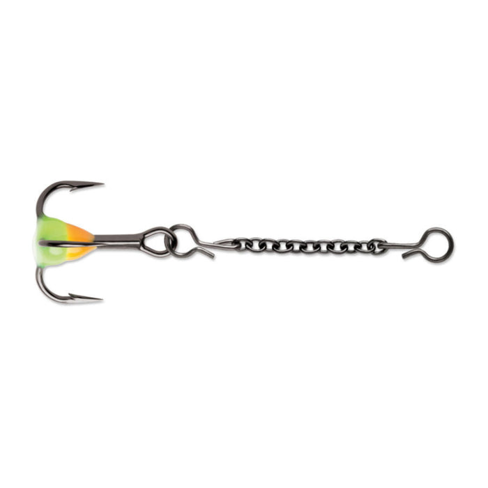 Orange Chartreuse Glow VMC Treble Dropper Chain - 15mm