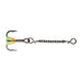 Orange Chartreuse Glow VMC Treble Dropper Chain - 15mm