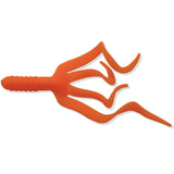 Orange Mister Twister Split Double Tail Grub