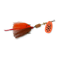 Orange Black Dots Mepps Comet Longtail Inline Spinner