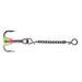 Pink Chartreuse Glow VMC Treble Dropper Chain - 15mm