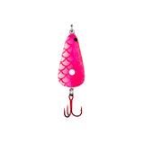 Pink Scale Lindy Glow Ice Fishing Spoon