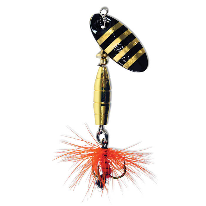 Zebra Orange Panther Martin Dressed Xtra Long Dressed Trout Spinner