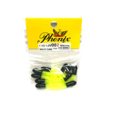 Black Chartreuse Phenix Salty Tube 1.5" Panfish Tube