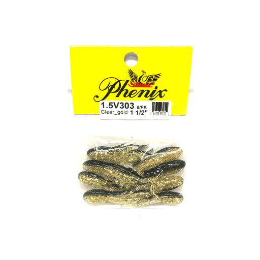 Clear Gold Phenix Salty Tube 1.5" Panfish Tube