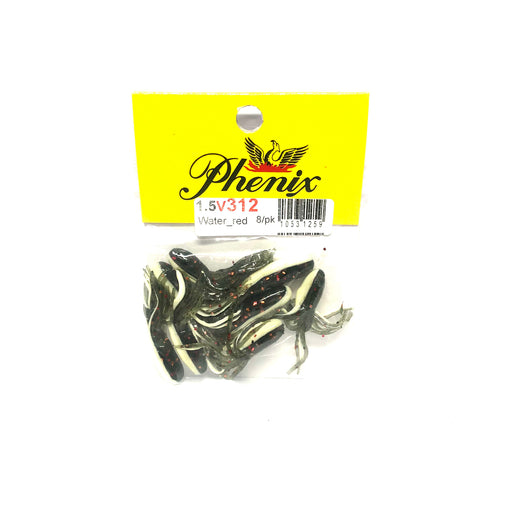 Smoke Watermelon Red Phenix Salty Tube 1.5" Panfish Tube