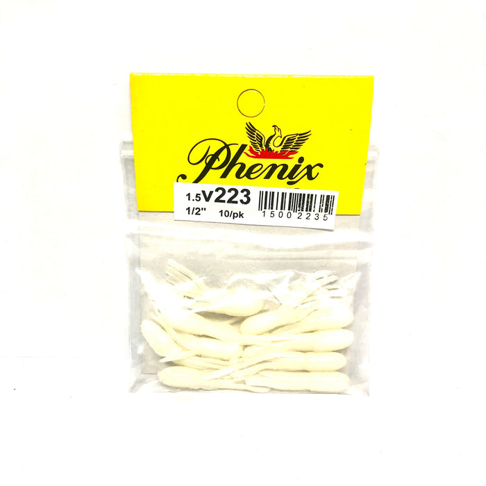 White Phenix Salty Tube 1.5" Panfish Tube