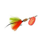 Red Chartreuse Dots Mepps Comet Longtail Inline Spinner