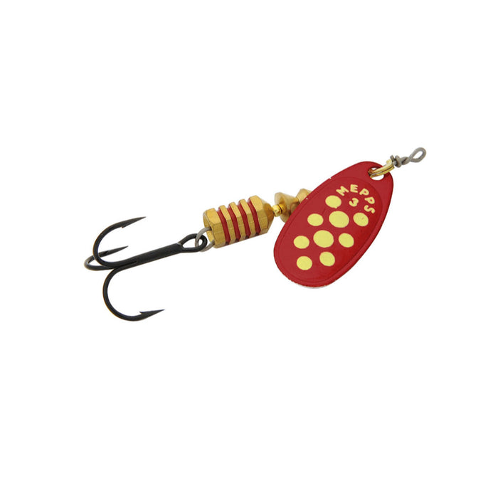 Red Chart Dots Mepps Comet Inline Spinner