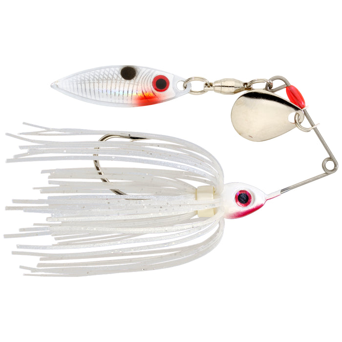 White Strike King Red Eyed Mini-King Spinnerbait 