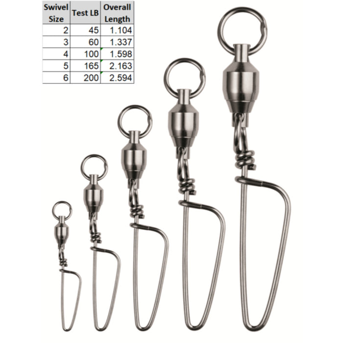 Spro Ball Bearing Swivel with Coastlock Snap