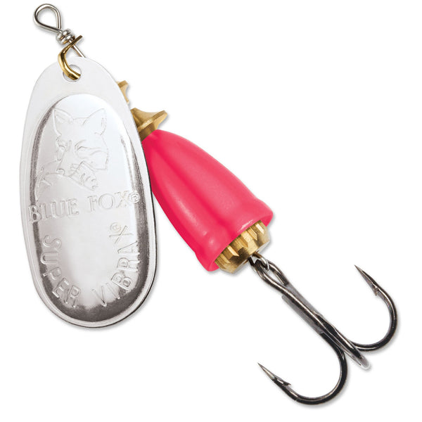BLUE Fox PAINTED CLASSIC VIBRAX SPINNER 3/8 - 4 silver hot pink