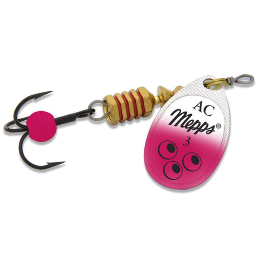 Silver Pink Mepps Aglia Comet Hybrid