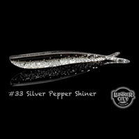 Silver Pepper Shiner Lunker City Fin-S Fish 4" Minnow