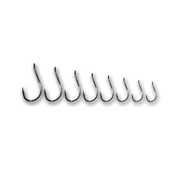 Carp Coarse Or Trout Fishing Hooks Size 14 Barbed Straight Shank Eyed