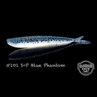 Salt & Pepper Blue Phantom Lunker City Fin-S Fish 4" Minnow